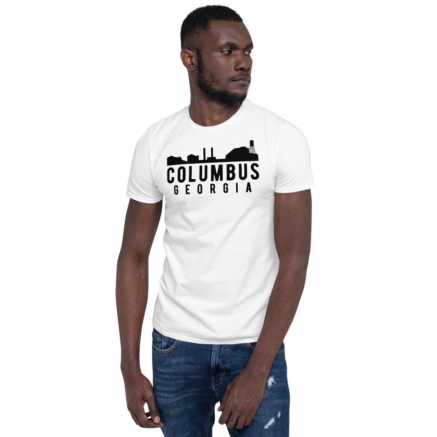 Columbus Georgia Skyline Short-Sleeve Unisex T-Shirt