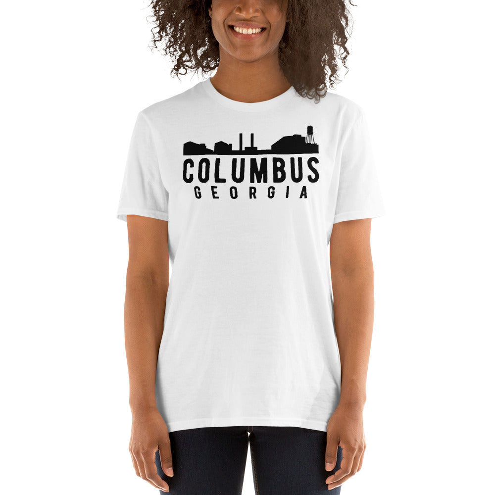 Columbus Georgia Skyline Short-Sleeve Unisex T-Shirt