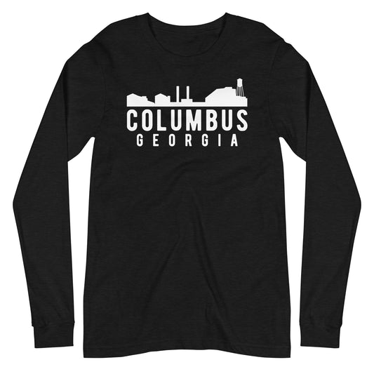 Columbus Georgia Skyline Unisex Long Sleeve Tee