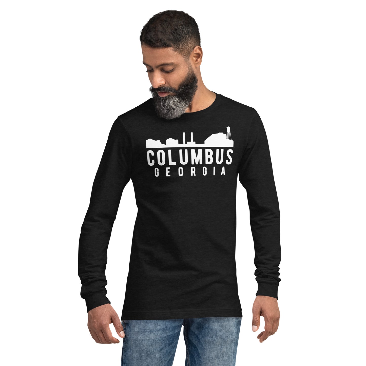 Columbus Georgia Skyline Unisex Long Sleeve Tee