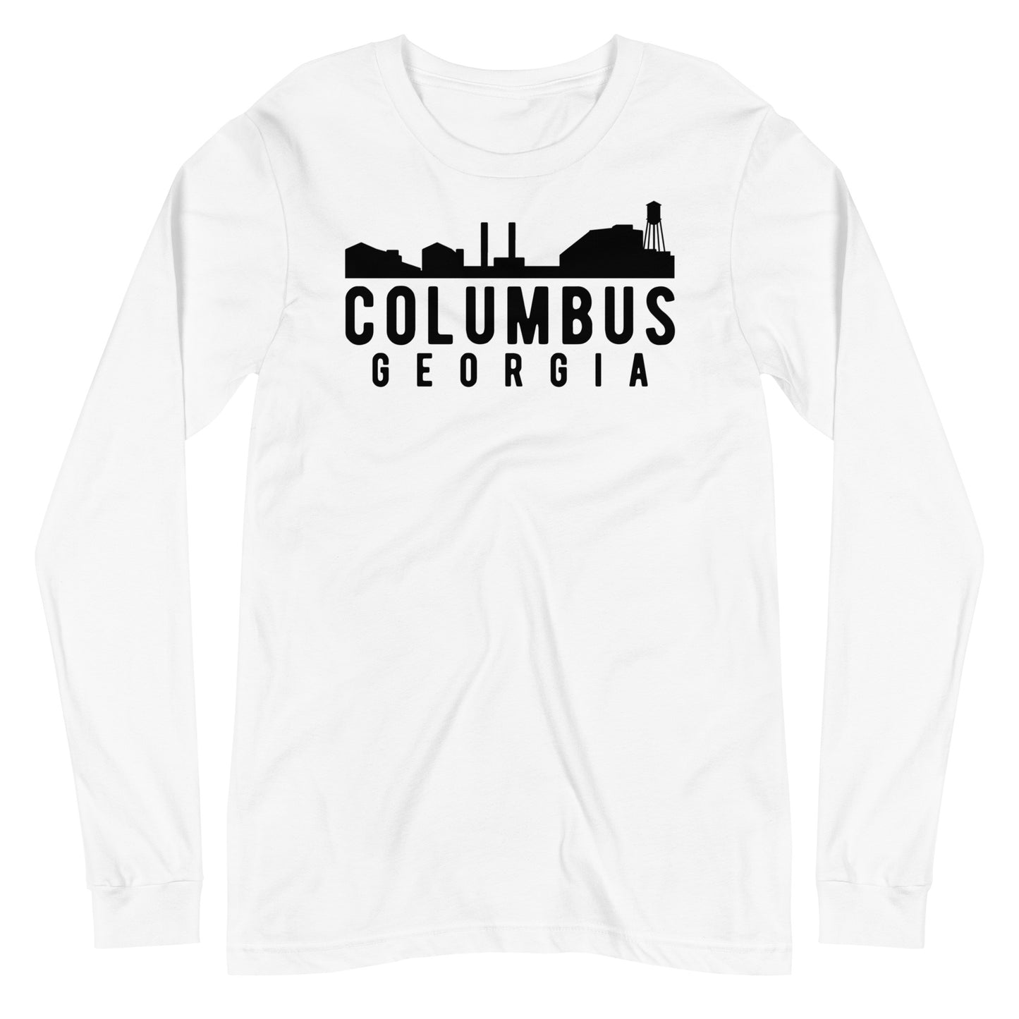 Columbus Georgia Skyline Unisex Long Sleeve Tee