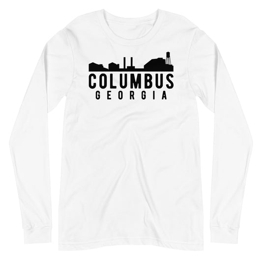 Columbus Georgia Skyline Unisex Long Sleeve Tee