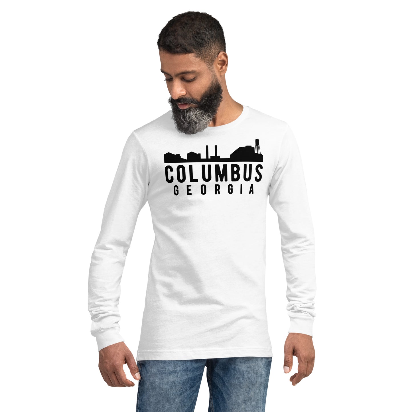 Columbus Georgia Skyline Unisex Long Sleeve Tee