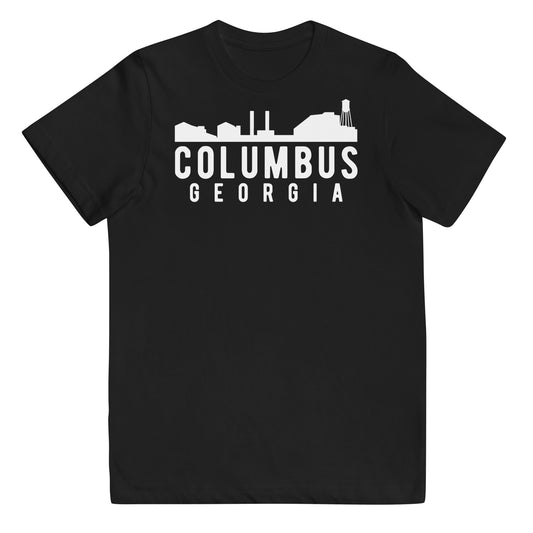 Columbus Georgia Skyline Youth jersey t-shirt