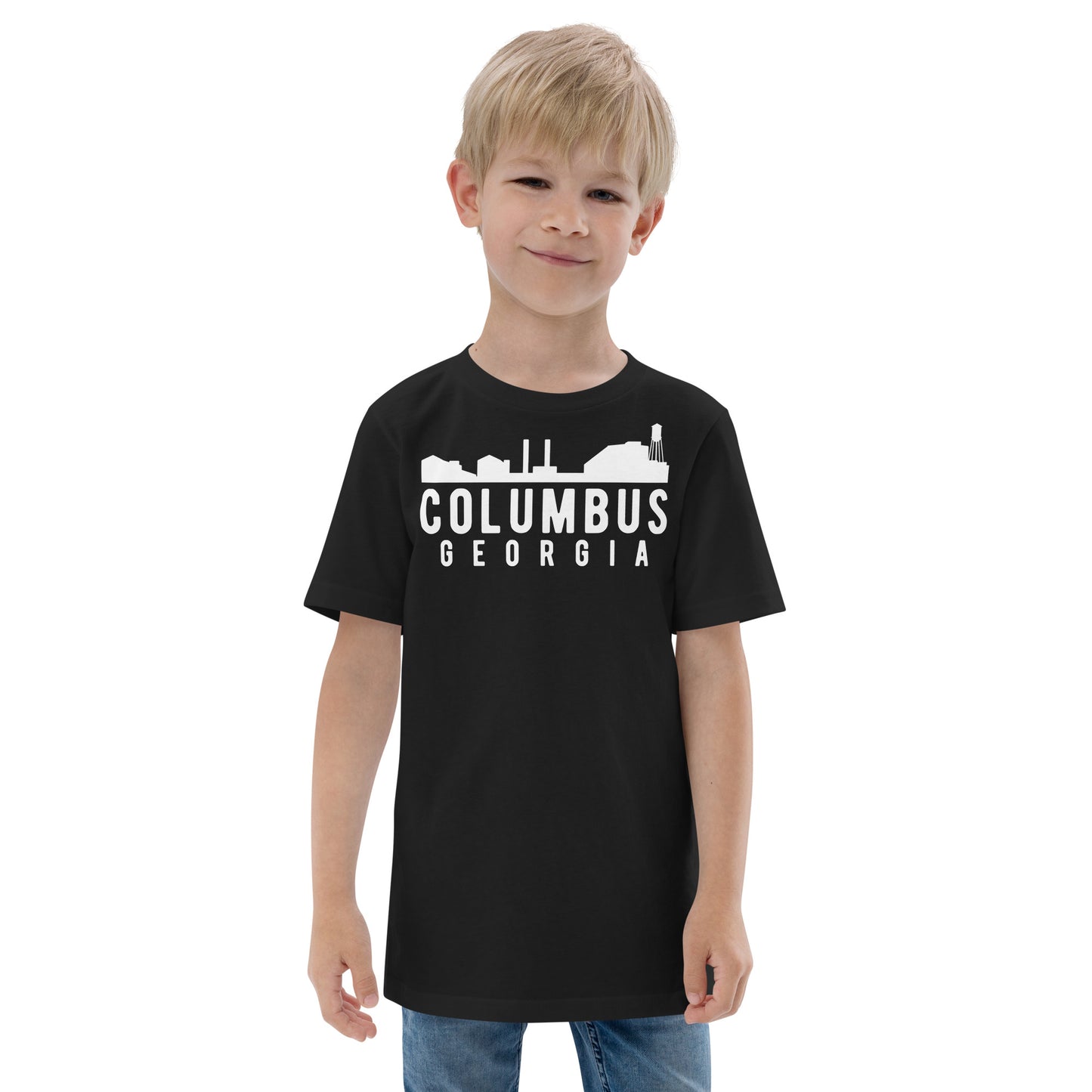 Columbus Georgia Skyline Youth jersey t-shirt