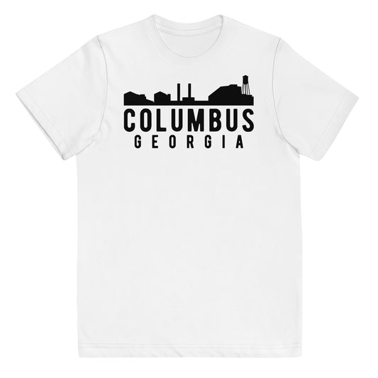 Columbus Georgia Skyline Youth jersey t-shirt