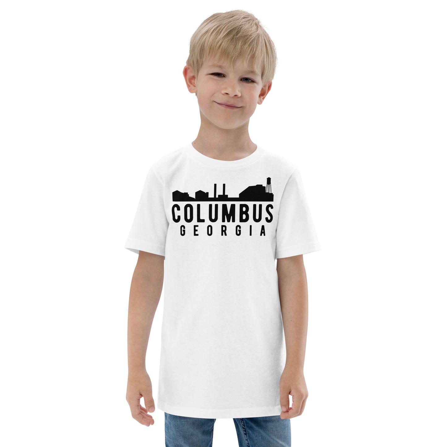 Columbus Georgia Skyline Youth jersey t-shirt