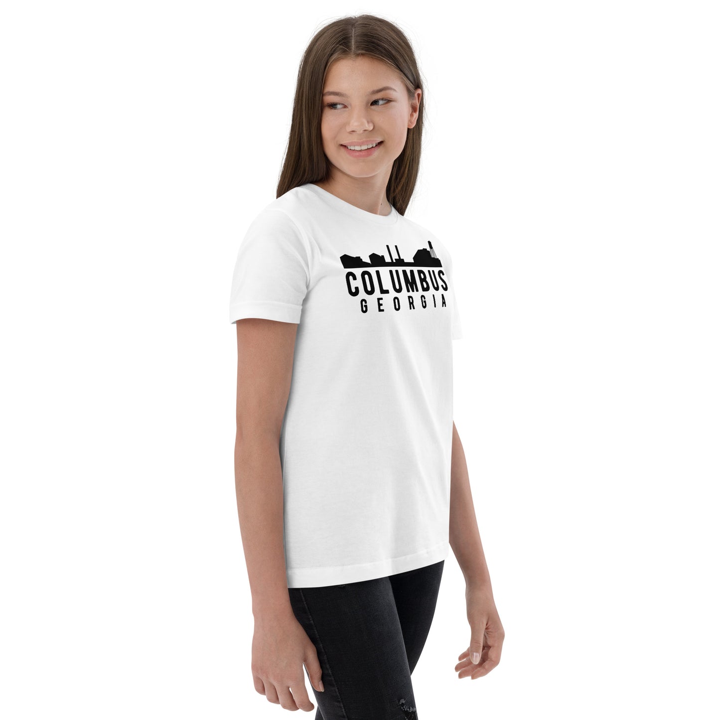 Columbus Georgia Skyline Youth jersey t-shirt